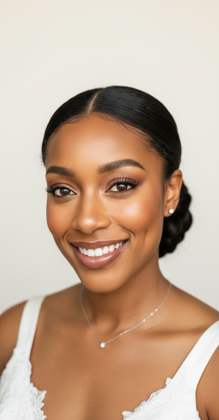 After Low Bun Wedding Hair